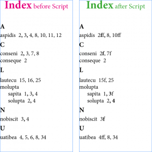Index Page Num. F-FF